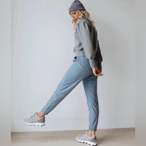 Albion Jetsetter Chambray Jogger Pants Blue Medium